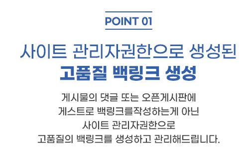 은가비플랜만의 고퀄리티 백링크